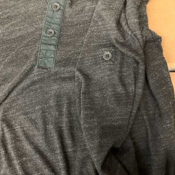 Express Henley button down shirt s grey vgc - Picture 6 of 6